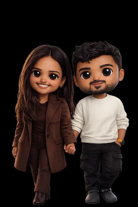 Custom 3D Caricature Figurine From Photo