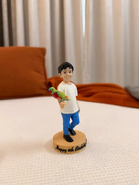 Custom 3D Caricature With Pet From Photo