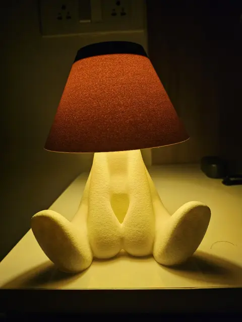 Funny Lamp | 3D Printed Sitting Figure Table Lamp