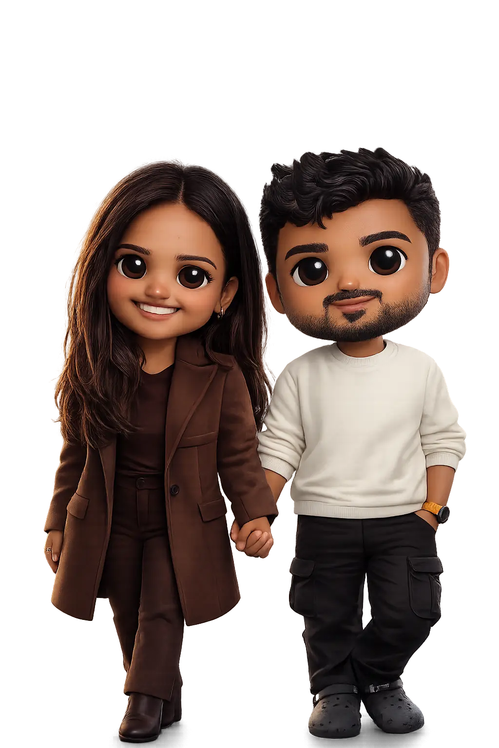 Custom 3D Couple Caricature Figurine