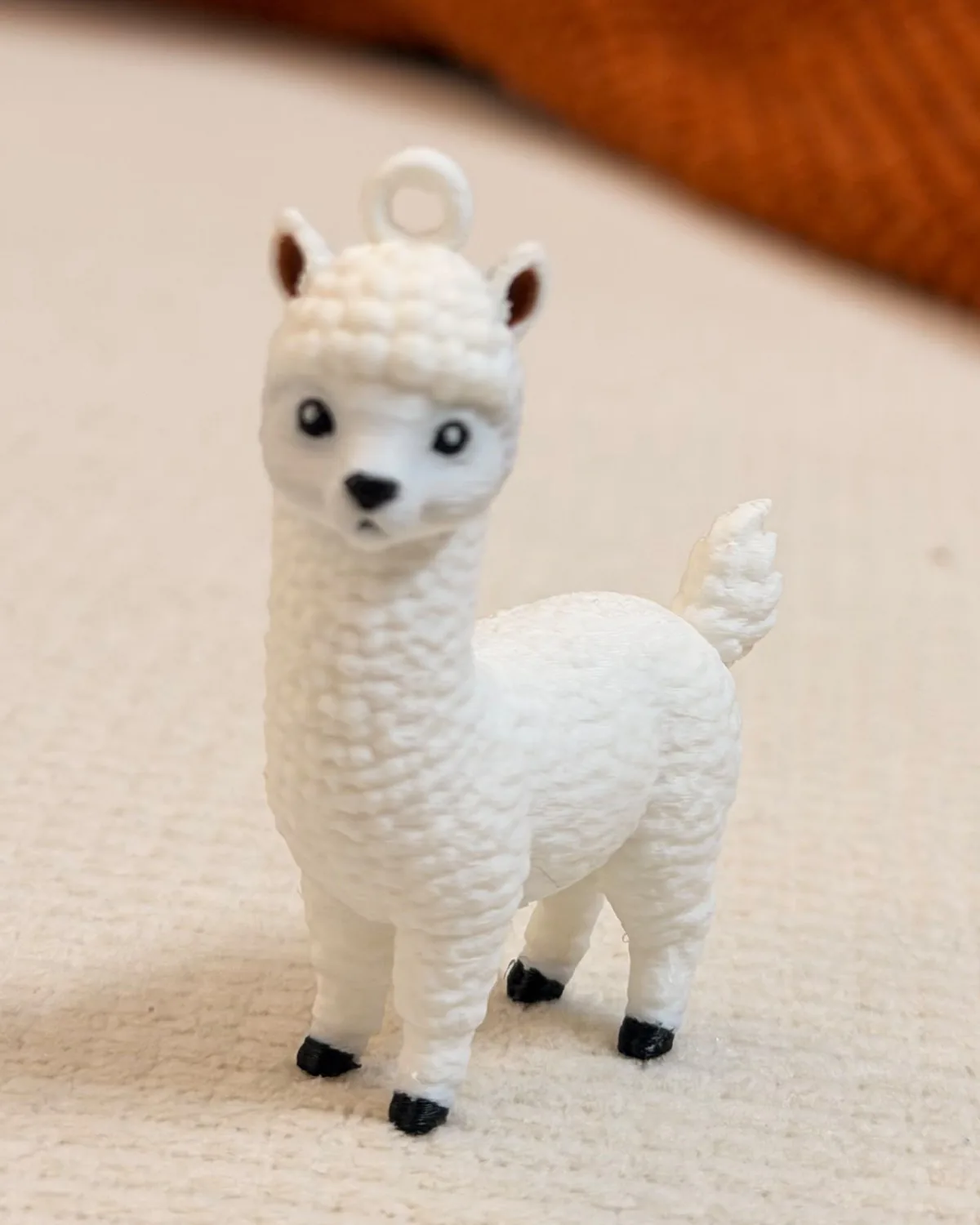 White Alpaca Keychain — BTS ARMY Collection