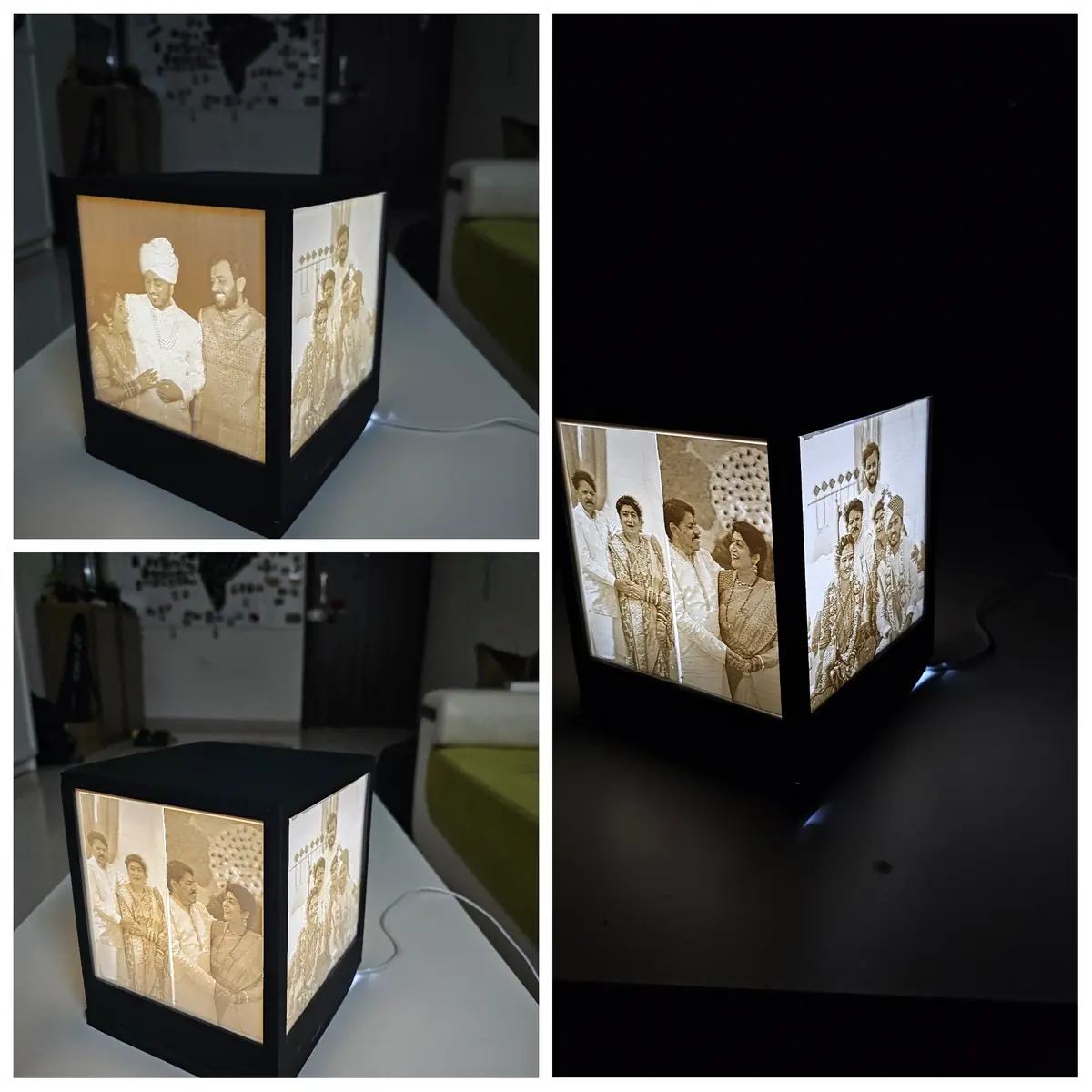 Cube Lithophane Lamp